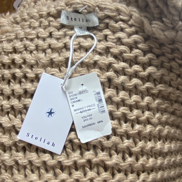 STELLAH Chunky Hand-Knit Longline Sweater - Picture 5 of 6